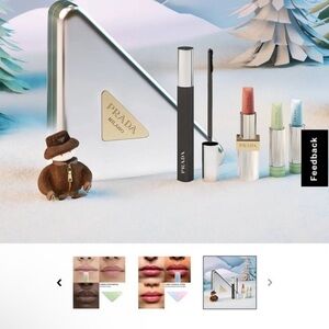 Prada Beauty Collection with Lipsticks and Mascara, More